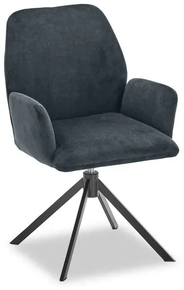 MAISON Stuhl Beni Leder Anthracite