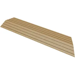 ML-Design WPC Abschlussleiste Abdeckleiste für WPC Terrassenfliesen Bodenbelag Teak
