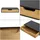 [en.casa] Wandregal Bokn 40 x 24 x 8 cm Schwarz