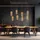 GLOBO Esstischlampe 8-flg. 98,0 cm Holz schwarz