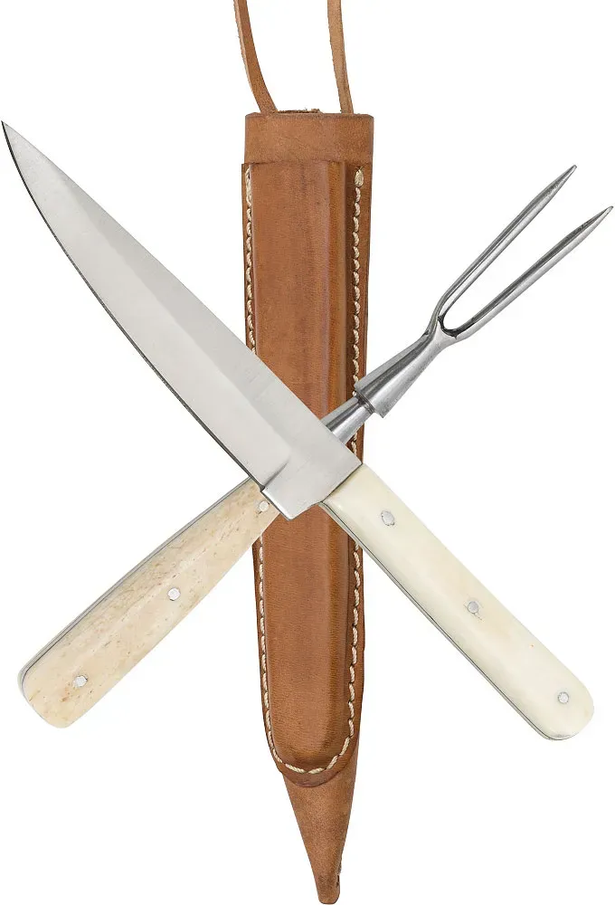 Mittelalterliches Besteckset aus Kunstknochen