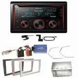 Pioneer FH-S820DAB DAB+ Bluetooth Einbauset für Opel Vectra C Signum Corsa Combo