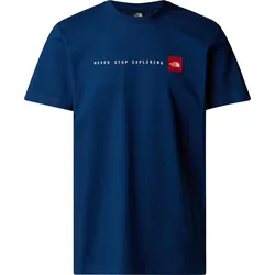 The North Face Mens Short Sleeve Never Stop Exploring Tee estate blue (D1R) XS