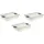 KEEEPER Aufbewahrungsbox cornelia 39,5 x 29,5 x 9,5 cm 3-tlg. transparent