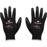 TOOLCRAFT TO-5621553 Polyester, Polyurethan Arbeitshandschuh Größe (Handschuhe): 11 EN 388 CAT II 1