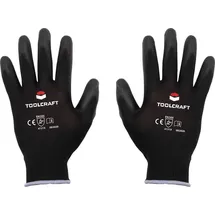TOOLCRAFT TO-5621553 Polyester, Polyurethan Arbeitshandschuh Größe (Handschuhe): 11 EN 388 CAT II 1