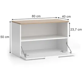 Vicco Wido 80 x 50 cm Weiß/Sonoma
