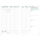 Quo Vadis 2024 Terminkalender-Einlage, 10x15 cm, weiß