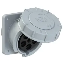 PCE 435-1fc CEE-Anbausteckdose schräg (100x107) 63A 5p 1h IP67 POWER TWIST 4351fc