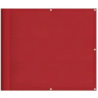 vidaXL Balkon-Sichtschutz Rot 90x700 cm 100% Polyester-Oxford
