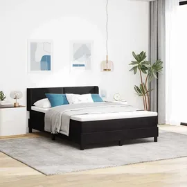 vidaXL Boxspringbett 140 x 200 cm Schwarz