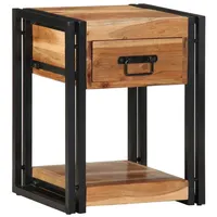 VidaXL Nachttische 2er Pack 40x35x50 cm Massivholz Akazie