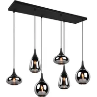 Trio Pendelleuchte Lumina 6-flammig Schwarz