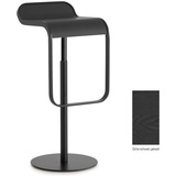 lapalma LEM S80 Barhocker | Sitz schwarz gebeizt | Gasfeder schwarz | Gestell schwarz