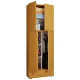 VCM Putzschrank Lona XXL Drehtüren Schublade Buche