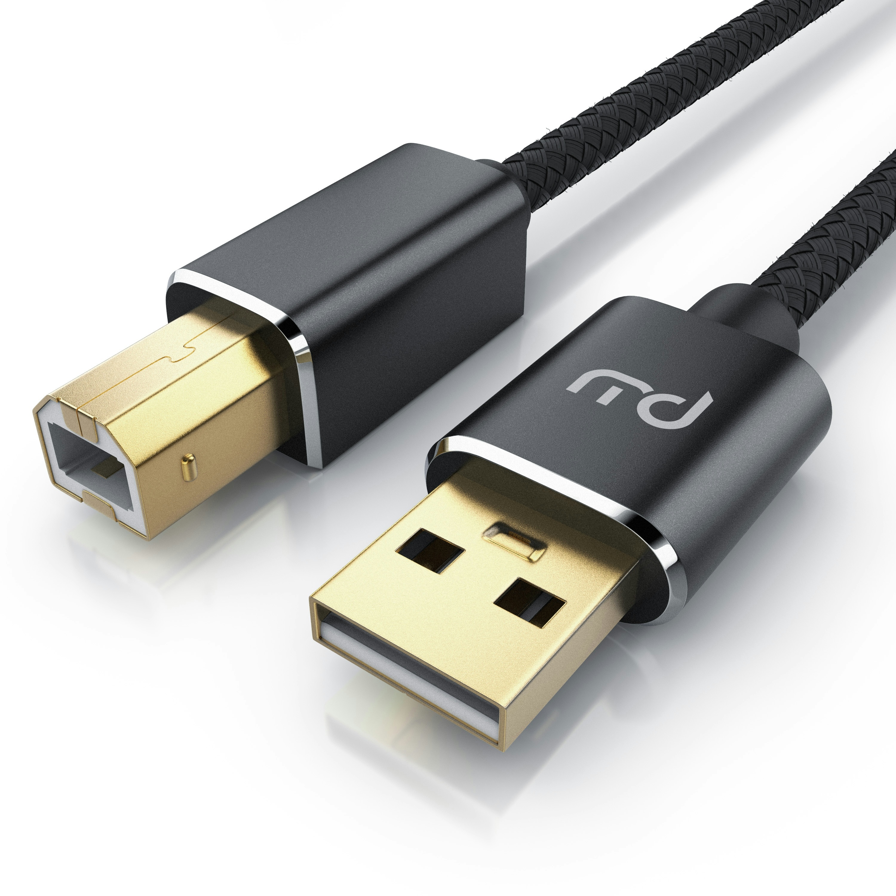 Primewire USB 2.0 Drucker / Scanner Kabel mit Nylonmantel - 2m