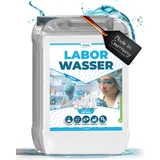 Qindoo 5L Aqua Bidest Laborwasser Ultra reines 2-Fach bi-destilliertes Wasser bidestillata, Kanister (5 Liter)