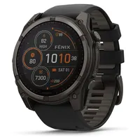 Garmin fenix 8 BT 51 mm Titaniumgehäuse schwarz Silikonarmband schwarz M