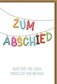 Abschiedskarte 78027   Schrift