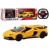 LeanToys Auto Sportwagen 1:12 CH RTR gelb