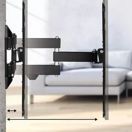 Hama TV-Wandhalterung Schwenk- Neig- Ausziehbar 81 cm-165 cm (32 Zoll bis 65 Zoll)