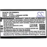 Powery Akku für Schnurlostelefon Yealink W56H / Typ YL-5J, 3,7V, Li-Ion