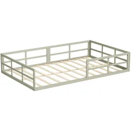 VitaliSpa Kinderbett Minno 205 x 125 cm Metall grau/beige