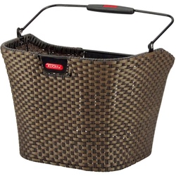 Fahrradkorb KLICKFIX „Vorderradkorb Structura“ Taschen Gr. B/H/T: 34 cm x 27 cm x 25 cm, braun Fahrradtaschen
