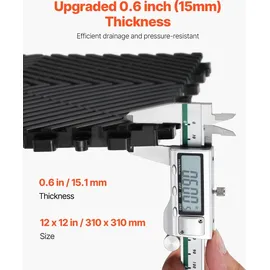 Vevor Drainagematte 31 x 31 cm schwarz