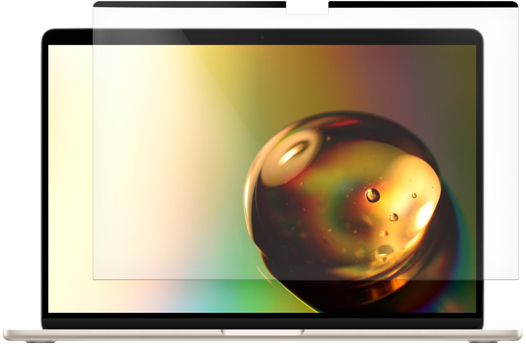 kwmobile Schutzfolie matt kompatibel mit Apple MacBook Air 15 2023 M2 (A2941) - Folie magnetisch entspiegelt - Anti-Blaulicht Displayschutz