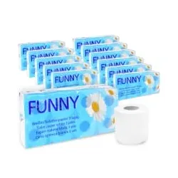 Sonderaktion Toilettenpapier, 3-lagig, hochweiß  AG-013 , 24 Packungen à 8 Rollen = 192 Rollen