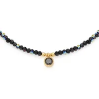 LEONARDO Ciao Lola Kette mit Anhänger gold/schwarz Edelstahl