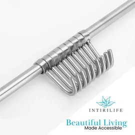 Intirilife Küchen Reling Hängeleiste Küchenstange Wandhalterung