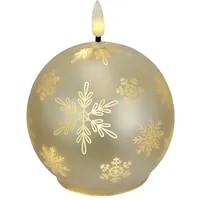 I.GE.A. Kugel-Kerze A 12 cm gold