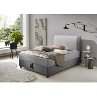 Atlantic Home Collection Boxbett "Borgholm", grau (anthrazit), B:91cm L:212cm,