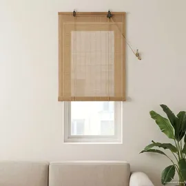 vidaXL Bambusrollo 70 x 160 cm Braun