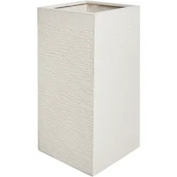 Blumentopf hellbeige quadratisch 40 x 40 x 77 cm DION