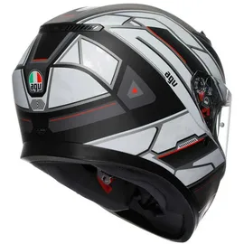 AGV K3 Rivia Integralhelm - Matt Schwarz/Weiß/Rot / XL
