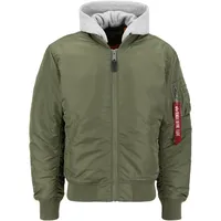 Alpha Industries Bomber Jacke MA-1 ZH Back EMB sage-green S