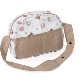 Bayer Chic 2000 - Wickeltasche für Puppen, Puppenwickeltasche, Puppenzubehör, Puppentasche, Bärchen, beige, 853-63, ca. 27 x 9 x 22 cm