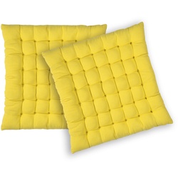 Sitzkissen Risotto, 2er-Set pad concept gelb, 3x40x40 cm