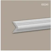 Profhome Kantenschutz-Profil Stuckleiste Weiß 2 St. 200 x 3,1