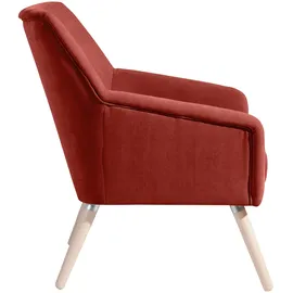 Max Winzer Sessel Alegro Veloursstoff Terracotta
