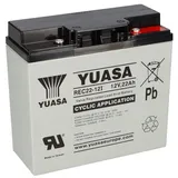 YUASA Blei-Akku REC22-12I Pb 12V 22Ah Zyklenfest, M5 Innengewinde