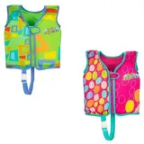 BESTWAY 32177 Swim Safe ABCTM Schwimmweste mit Textilbezug Stufe B Aqua StarTM 3-6 Jahre, sortiert