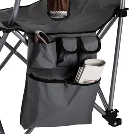 Hi Campingstuhl Luxus Grau