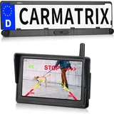 CARMATRIX Rückfahrkamera Solar Funk