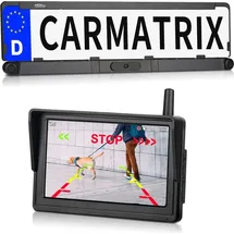 CARMATRIX Rückfahrkamera Solar Funk