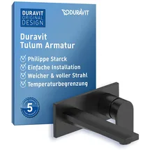 Duravit Tulum Einhandmischer Schwarz Matt