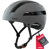 Alpina Soho - Extrem Robuster, Leichter & Individuell Anpassbarer Urban Fahrradhelm Für Erwachsene, coffee-grey matt,